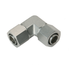 Stainless steel compression fitting elbow union